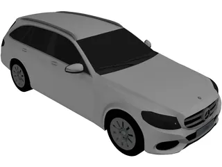 Mercedes-Benz C-Class Estate (2014) 3D Model