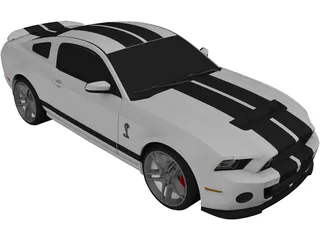 Ford Mustang Shelby GT500 3D Model