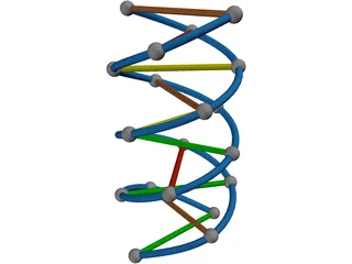 DNA Strand 3D Model