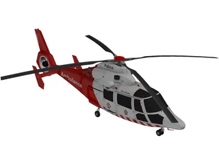 Eurocopter AS-365 Air Ambulance 3D Model