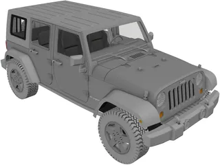 Jeep Wrangler Unlimited 3D Model