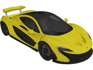 McLaren P1 (2014) 3D Model