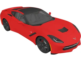 Chevrolet Corvette Stingray C7 (2014) 3D Model