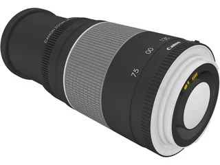 Canon Zoom Lens EF 75-300mm 1:4-5.6 3D Model