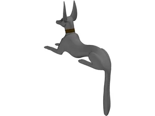 Anubis Statue 3D Model