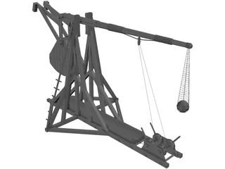 Trebuchet 3D Model