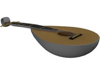 Lute 3D Model