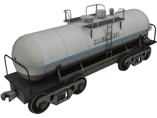 Fuel Tanker 3D Model