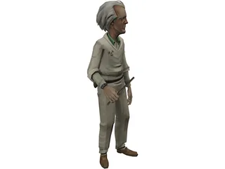 Emmett Brown 3D Model