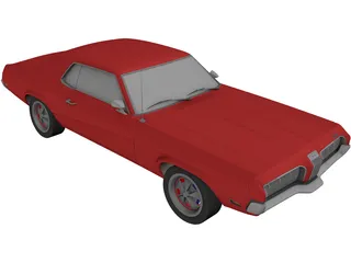 Mercury Cougar 3D Model