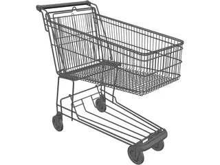 Shopping Trolley 3D Model