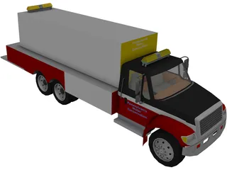 Water Conservation Truck 3D Model