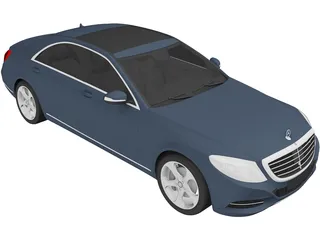 Mercedes-Benz S-Class S350 Bluetec (2014) 3D Model