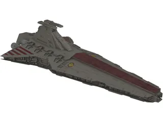 Venator Class Star Destroyer 3D Model