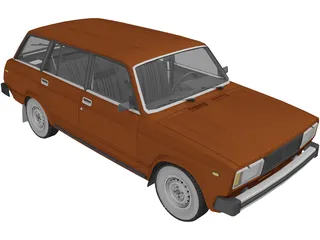 VAZ Lada 2104 3D Model