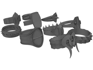 Rings Collection 3D Model