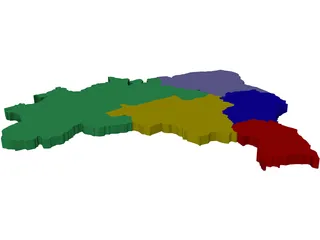 Brazil Map 3D Model