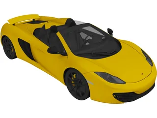 McLaren MP4-12C Spider (2013) 3D Model