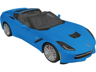 Chevrolet Corvette C7 Stingray Cabrio (2014) 3D Model