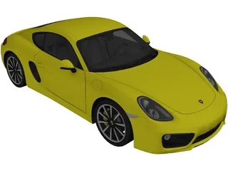 Porsche Cayman S (2014) 3D Model
