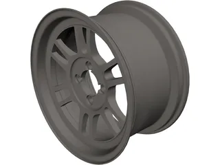 Enkei PF01 Wheel 3D Model