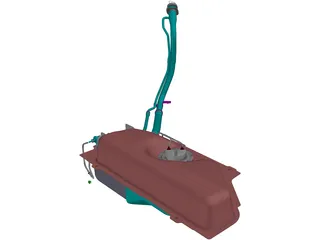 Car Fuel Tank 3D Model