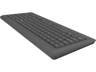 Computer Keyboard 3D Model