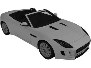 Jaguar F-Type V6 (2014) 3D Model