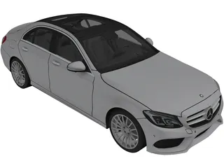 Mercedes-Benz C-Class C250 W205 (2015) 3D Model