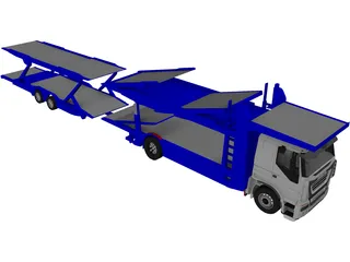 Iveco Stralis Car Carrier 3D Model