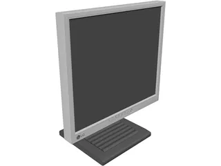 LG LCD Computer Monitor 3D Model