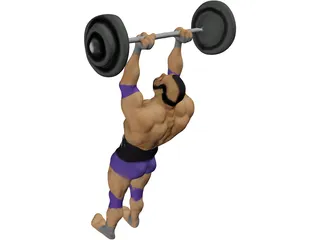 Body Builder Action Figure 3D Model