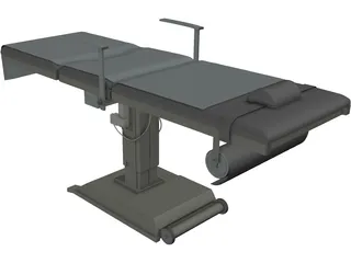 Hospital Bed 3D Model