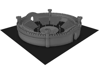 Arena Medieval 3D Model