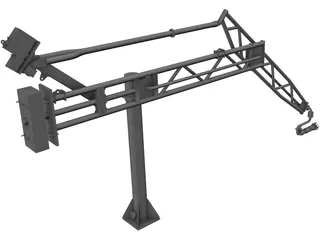 Marine Loading Arm 3D Model