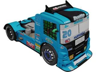 Scania G470 Muffatao Racing 3D Model