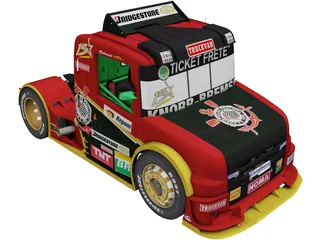 Scania G470 Ticket Car Corinthians Motorsport 3D Model