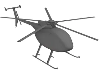 MD-500E 3D Model