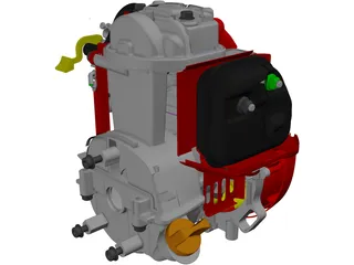 Honda GX25 Engine 3D Model