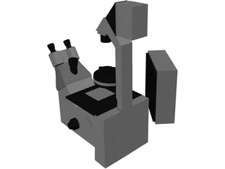 Leica Fluorescence Microscope 3D Model