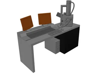 Scanning Electron Microscope 3D Model