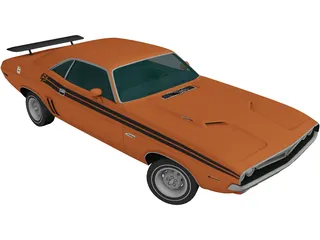 Dodge Challenger RT (1971) 3D Model