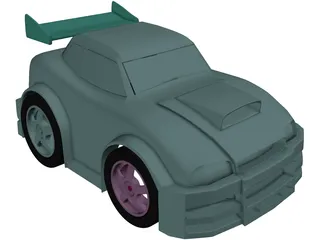 Cartoon Car 3D Model