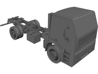 Iveco Light Truck Chassis 3D Model