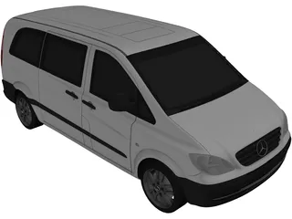 Mercedes-Benz Vito W639 3D Model