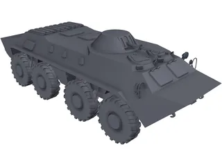 BTR-70 3D Model