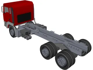 MAN Truck 6x4 3D Model