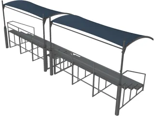 Bleacher 3D Model