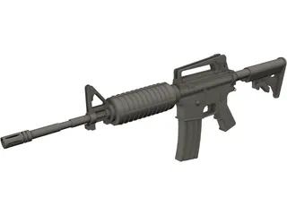 M16 Rifle 3D Model