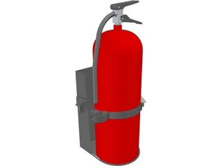 Fire Extinguisher 20lb 3D Model